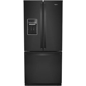 Whirlpool 30-Inch, 19.7 Cu.Ft. Freestanding French 3-Door Refrigerator With Exterior Water Dispenser With Everydrop® Filtration - WRF560SEHB
