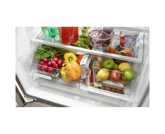 Whirlpool 30-Inch, 19.7 Cu.Ft. Freestanding French 3-Door Refrigerator With Exterior Water Dispenser With Everydrop® Filtration - WRF560SEHZ