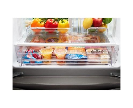 Whirlpool 30-Inch, 19.7 Cu.Ft. Freestanding French 3-Door Refrigerator With Exterior Water Dispenser With Everydrop® Filtration - WRF560SEHV