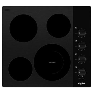 Whirlpool 24-Inch Built-In Electric Cooktop With Flexheat™ Element - WCE55US4HB