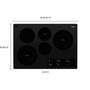 Whirlpool 30-Inch, Built-In Electric Cooktop With Flexheat™ Element - WCE97US0KB