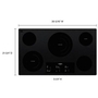 Whirlpool 36-Inch, Built-In Electric Cooktop With Flexheat™ Element - WCE97US6KB