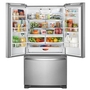 Whirlpool 33-Inch, 22.1 Cu. Ft. Freestanding French 3-Door Refrigerator With Factory Installed Ice Maker - WRFF5333PZ