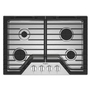 Whirlpool 30-Inch Built-In Gas Cooktop With Ez-2-Lift™ Hinged Cast-Iron Grates - WCGK5030PS