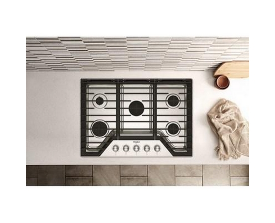 Whirlpool 30-Inch Built-In Gas Cooktop With Speedheat™ Burner - WCGK7030PS