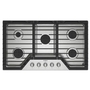 Whirlpool 36-Inch Built-In Gas Cooktop With Ez-2-Lift™ Hinged Cast-Iron Grates - WCGK7036PS