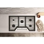 Whirlpool 36-Inch Built-In Gas Cooktop With Ez-2-Lift™ Hinged Cast-Iron Grates - WCGK7036PS