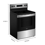 Whirlpool 30-inch Electric Range with Steam Clean - YWFES3330RZ