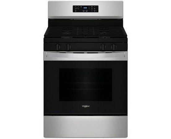 Whirlpool 30-Inch Freestanding Gas Range - WFGS3530RS