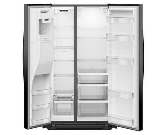 Whirlpool 36-Inch, 21 Cu. Ft. Side-By-Side Refrigerator With Water And Ice Dispenser - WRSC5536RB