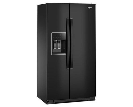Whirlpool 36-Inch, 21 Cu. Ft. Side-By-Side Refrigerator With Water And Ice Dispenser - WRSC5536RB
