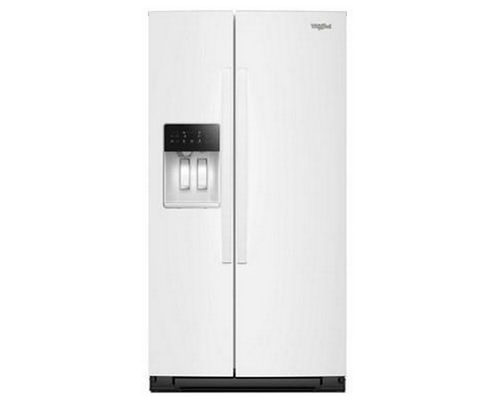 Whirlpool 36-Inch, 21 Cu. Ft. Side-By-Side Refrigerator With Water And Ice Dispenser - WRSC5536RW