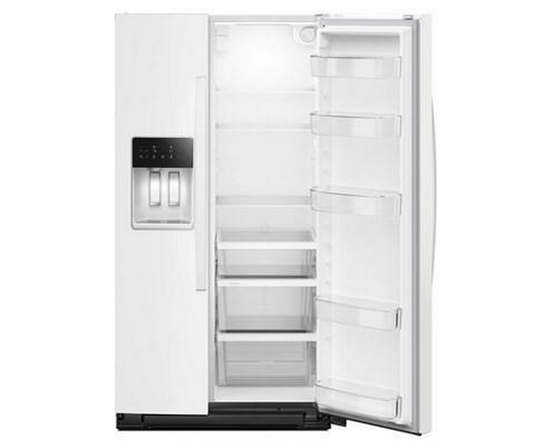 Whirlpool 36-Inch, 21 Cu. Ft. Side-By-Side Refrigerator With Water And Ice Dispenser - WRSC5536RW