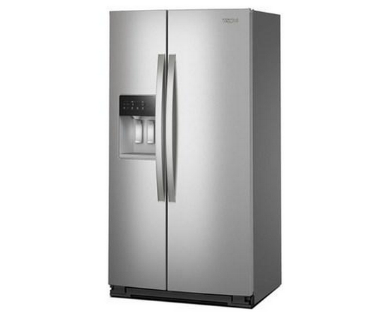 Whirlpool 36-Inch, 21 Cu. Ft. Side-By-Side Refrigerator With Water And Ice Dispenser - WRSC5536RZ