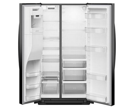 Whirlpool 36-Inch, 28 Cu. Ft. Side-By-Side Refrigerator With Water And Ice Dispenser - WRSF5536RB