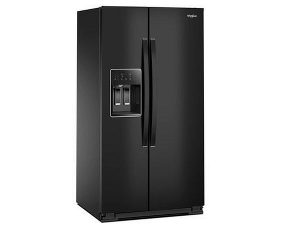 Whirlpool 36-Inch, 28 Cu. Ft. Side-By-Side Refrigerator With Water And Ice Dispenser - WRSF5536RB