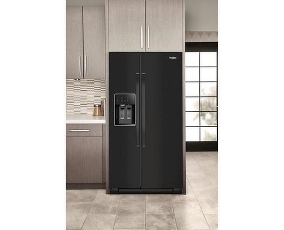 Whirlpool 36-Inch, 28 Cu. Ft. Side-By-Side Refrigerator With Water And Ice Dispenser - WRSF5536RB