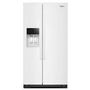 Whirlpool 36-Inch, 28 Cu. Ft. Side-By-Side Refrigerator With Water And Ice Dispenser - WRSF5536RW