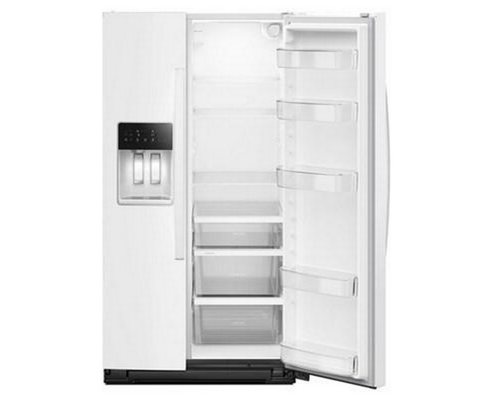 Whirlpool 36-Inch, 28 Cu. Ft. Side-By-Side Refrigerator With Water And Ice Dispenser - WRSF5536RW