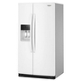 Whirlpool 36-Inch, 28 Cu. Ft. Side-By-Side Refrigerator With Water And Ice Dispenser - WRSF5536RW
