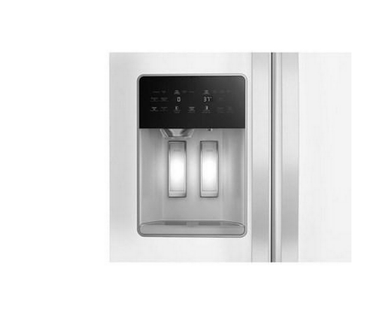 Whirlpool 36-Inch, 28 Cu. Ft. Side-By-Side Refrigerator With Water And Ice Dispenser - WRSF5536RW