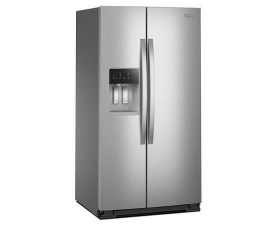 Whirlpool 36-Inch, 28 Cu. Ft. Side-By-Side Refrigerator With Water And Ice Dispenser - WRSF5536RZ