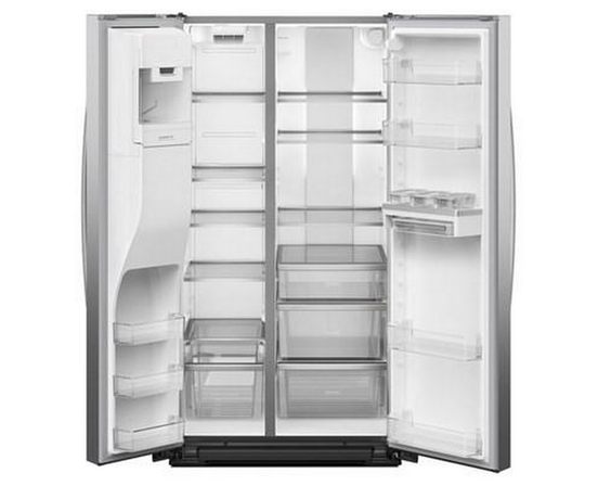 Whirlpool 36-Inch Side-By-Side Refrigerator With Water And Ice Dispenser - WRSF6536RZ