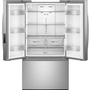 Whirlpool 36-Inch, 31 Cu. Ft. Freestanding French 3- Door Refrigerator With Internal Water Dispenser - WRFF3336SZ