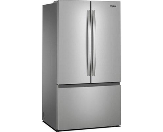 Whirlpool 36-Inch, 31 Cu. Ft. Freestanding French 3- Door Refrigerator With Internal Water Dispenser - WRFF3336SZ