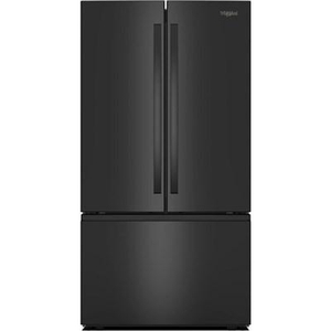 Whirlpool 36-Inch, 31 Cu. Ft. Freestanding French 3- Door Refrigerator With Internal Water Dispenser - WRFF3336SB