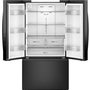 Whirlpool 36-Inch, 31 Cu. Ft. Freestanding French 3- Door Refrigerator With Internal Water Dispenser - WRFF3336SB