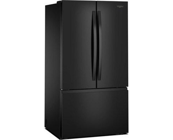 Whirlpool 36-Inch, 31 Cu. Ft. Freestanding French 3- Door Refrigerator With Internal Water Dispenser - WRFF3336SB