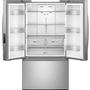 Whirlpool 36-Inch, 31 Cu. Ft. Freestanding French 3-Door Refrigerator With Interior Ice Maker - WRFF3136SZ