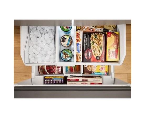 Whirlpool 36-Inch, 31 Cu. Ft. Freestanding French 3-Door Refrigerator With Interior Ice Maker - WRFF3136SZ