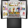 Whirlpool 36-Inch, 30 Cu. Ft. Freestanding French 3-Door Refrigerator With External Water And Ice Dispensing System - WRFF3536SV