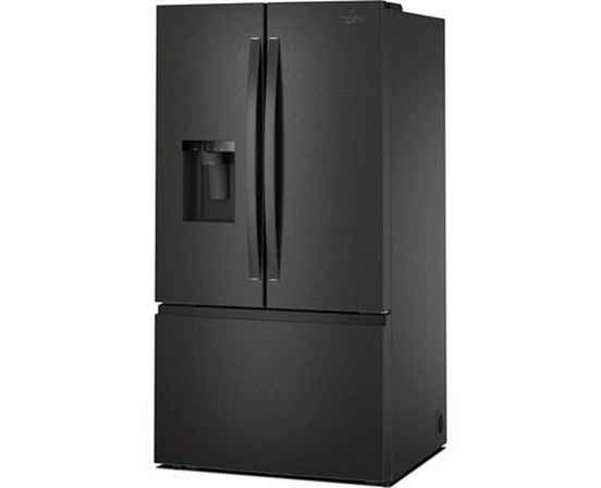 Whirlpool 36-Inch, 30 Cu. Ft. Freestanding French 3-Door Refrigerator With External Water And Ice Dispensing System - WRFF3536SV