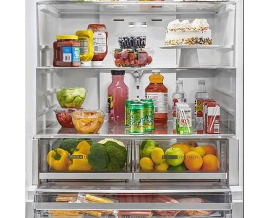 Whirlpool 36-Inch, 30 Cu. Ft. Freestanding French 3-Door Refrigerator With External Water And Ice Dispensing System - WRFF3536SV