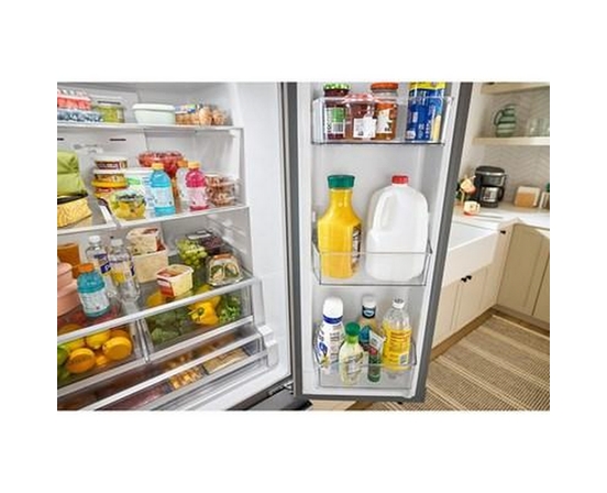 Whirlpool 36-Inch, 30 Cu. Ft. Freestanding French 3-Door Refrigerator With External Water And Ice Dispensing System - WRFF3536SZ