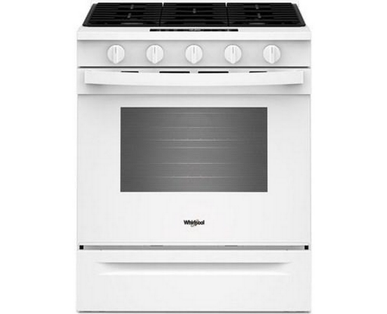 Whirlpool 30-Inch Slide-In Gas Range With Wi-Fi - WSGS5030SW