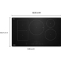 Whirlpool 36 Inch Intelligent Induction Cooktop With Temp Cook™ Technology And Wipeclean™ Coating - WCIT7536SB