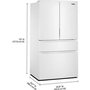 Whirlpool 36-Inch French 4-Door Refrigerator - WRMF3336SW