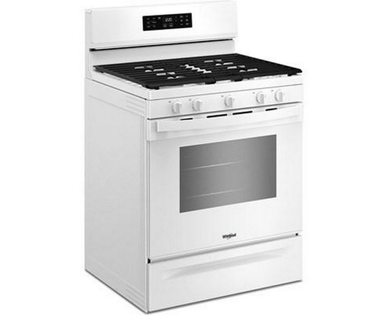 Whirlpool 30-Inch Gas Range With Air Cooking Technology And Steam Clean - WFGS4530SW