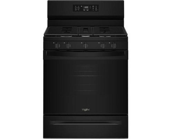 Whirlpool 30-Inch Gas Range With Air Cooking Technology And Steam Clean - WFGS4530SB