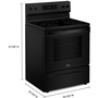Whirlpool 30-Inch Freestanding Electric Range - YWFES3330RB