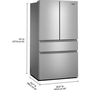 Whirlpool 36-Inch French 4-Door Refrigerator - WRMF3336SZ