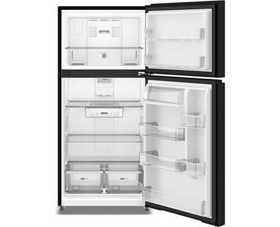 Whirlpool 29.5-Inch, 19 Cu. Ft. Top Freezer Refrigerator With Total Coverage Cooling - WRTX5419SB