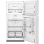 Whirlpool 29.5-Inch, 19 Cu. Ft. Top Freezer Refrigerator With Total Coverage Cooling - WRTX5419SW