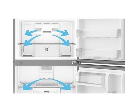 Whirlpool 29.5-Inch, 19 Cu. Ft. Top Freezer Refrigerator With Total Coverage Cooling - WRTX5419SZ