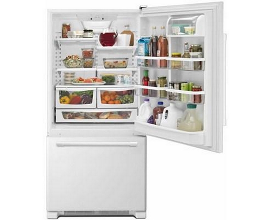 Maytag 30-Inch, 18.6 Cu. Ft. Bottom Freezer Refrigerator - MBB1957FEW