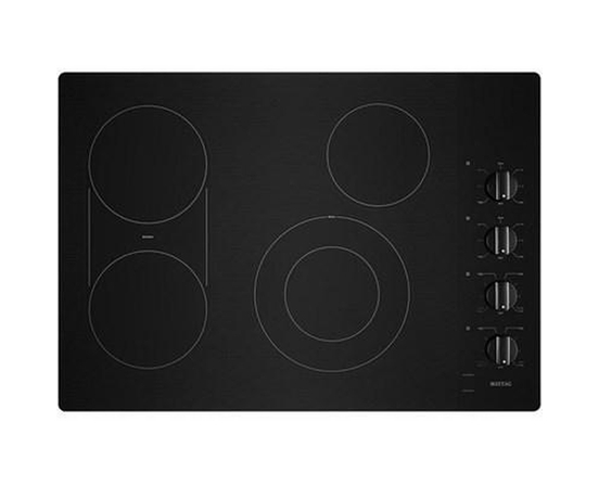 Maytag 30-Inch Built-In Electric Cooktop With Reversible Grill And Griddle - MEC8830HB